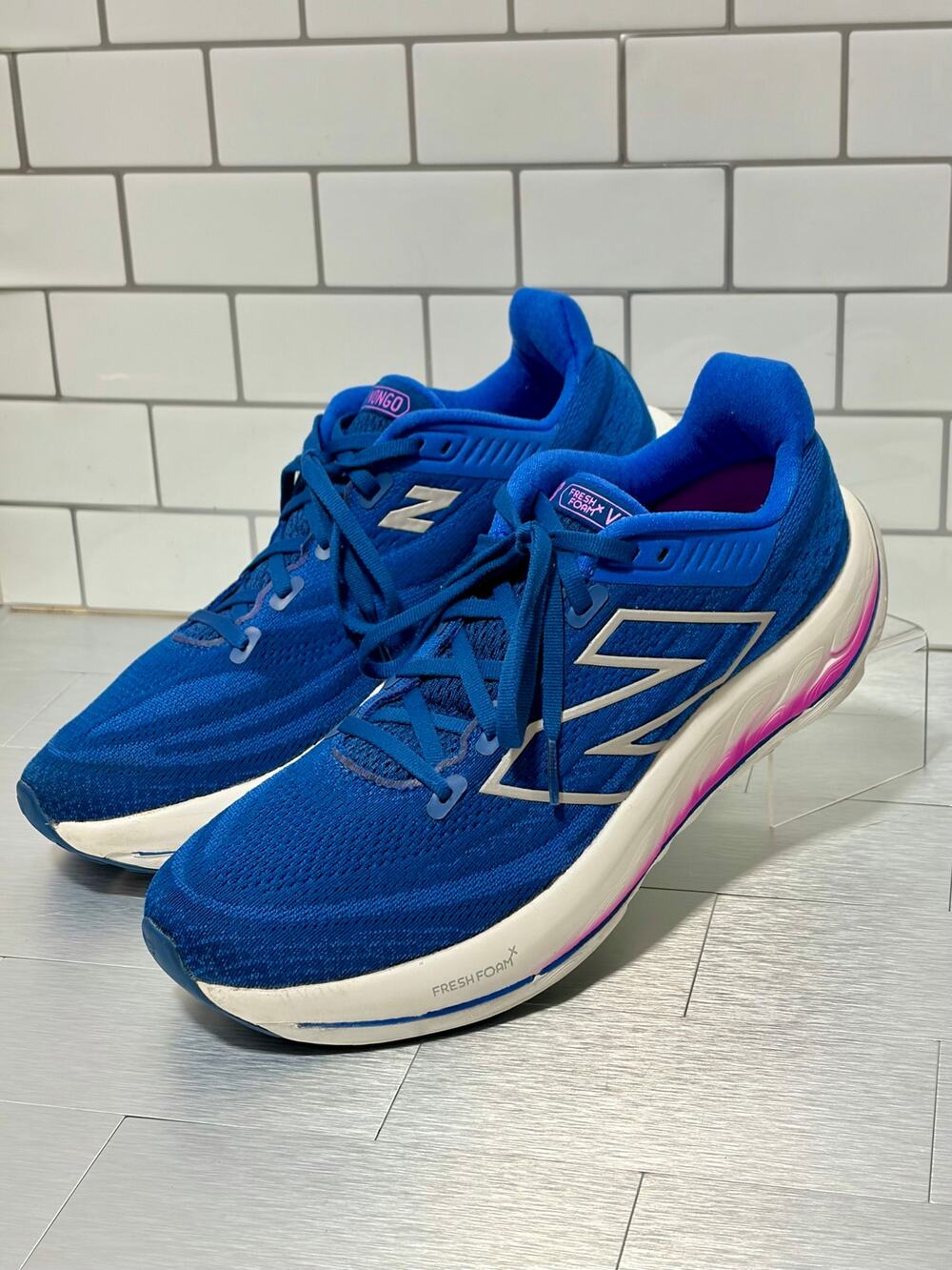 New Balance Fresh Foam X Women’s Running Shoes Blue Pink Size 10